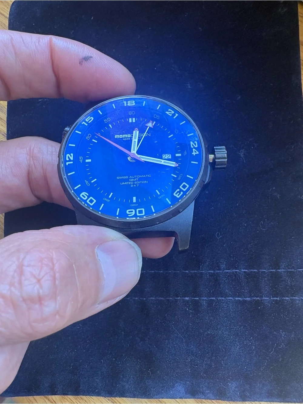 MOMO DESIGN BLACK PVD TITANIUM TIMEPIECE